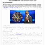 kbc lottery whatsapp